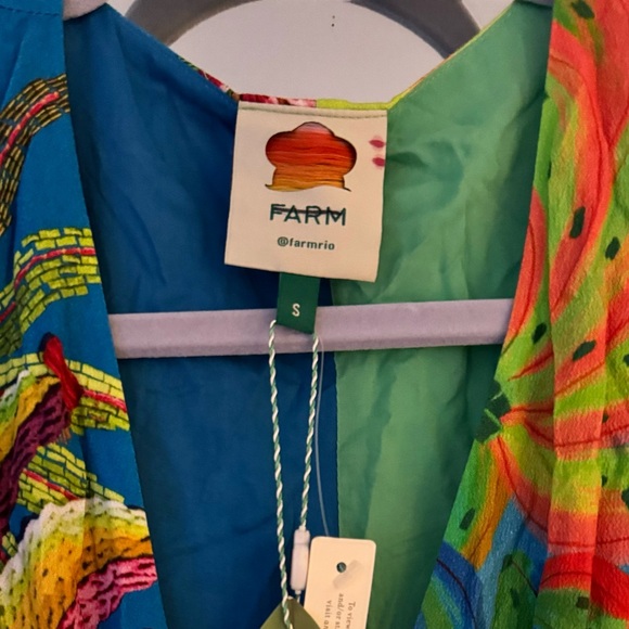 Farm Rio Tahiti Wrap Maxi Dress NWT Size Small - Picture 6 of 6